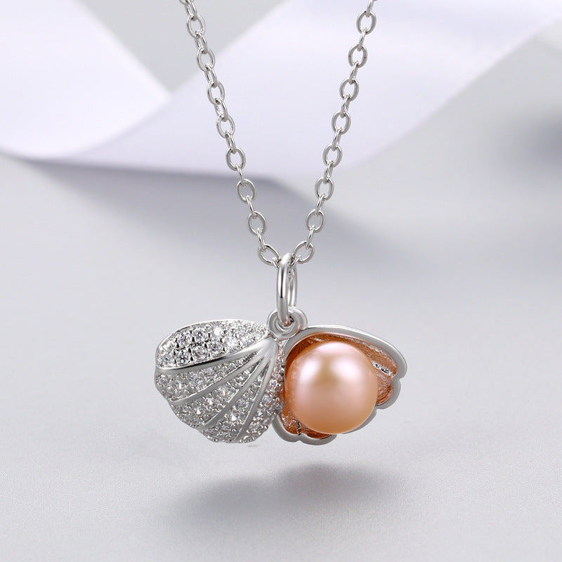 Shell Freshwater Pearl Necklace Female Trend