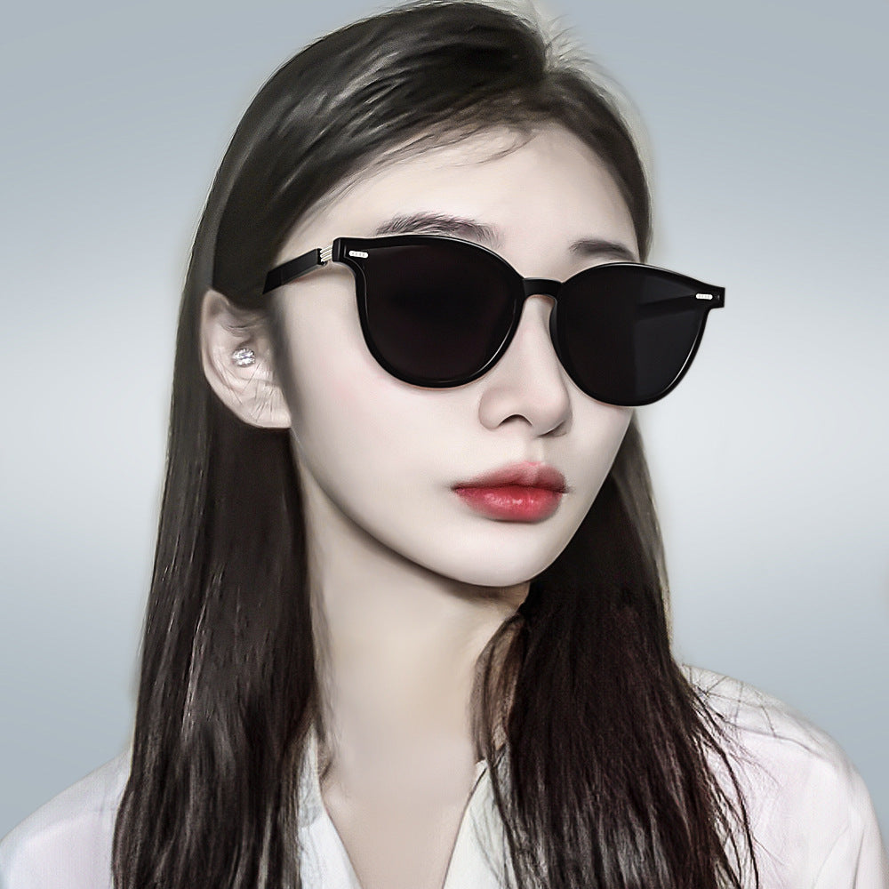 Sunglasses High Sense Reflective Lenses Men And Women Same Style Sun-resistant Sunglasses